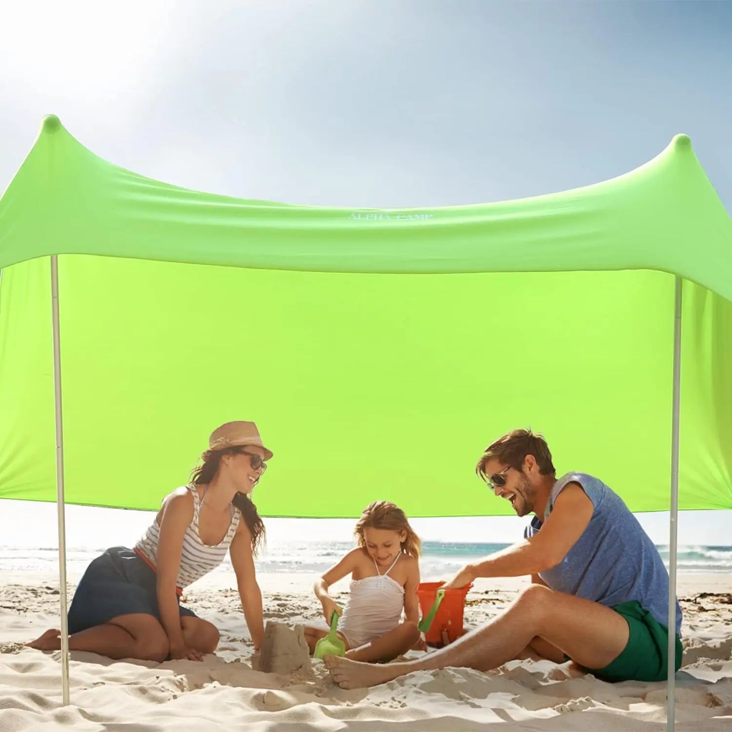 Przenośny Namiot Plażowy Wiatrochronny z Filtrem UPF50+ dla 3-4 Osób