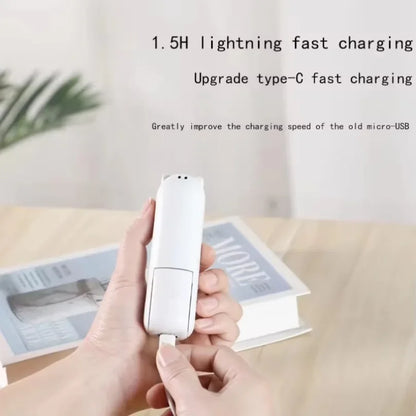 Przenośny Mini Wentylator 2w1 z Powerbankiem Awaryjnym do Telefonu