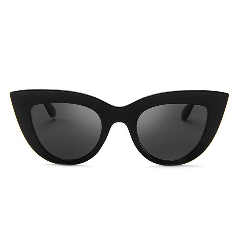Vintage Cat Eye Okulary ️ - UV400, Lustrzane