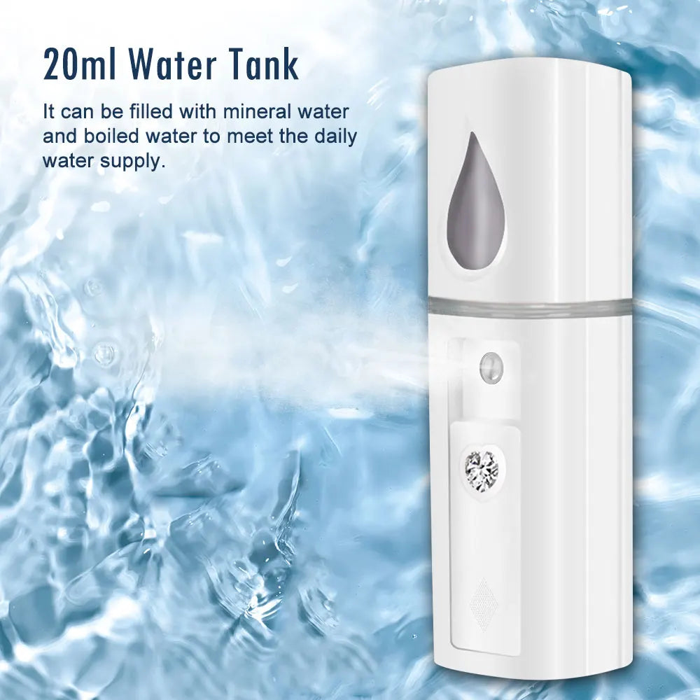 Nano Nawilżacz do Twarzy SALORIE - Mgiełka SPA, USB, Przenośny 💧 Nawilżenie i Odmłodzenie Skóry! 💆‍♀️
