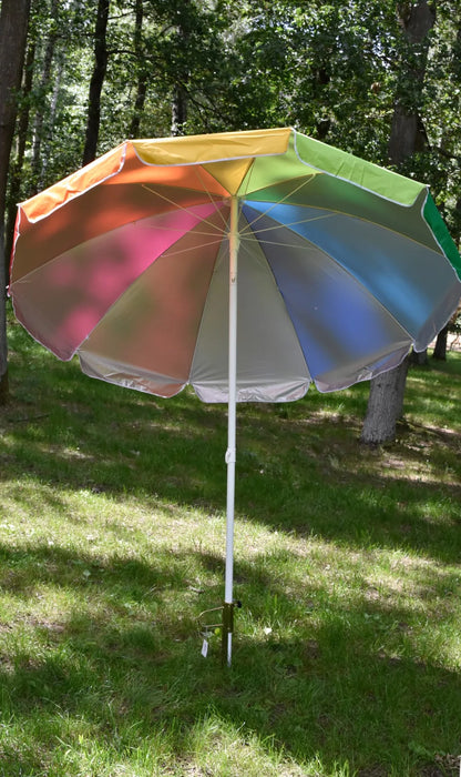 Kolorowy Parasol Ogrodowy / Plażowy na Balkon - 220 cm