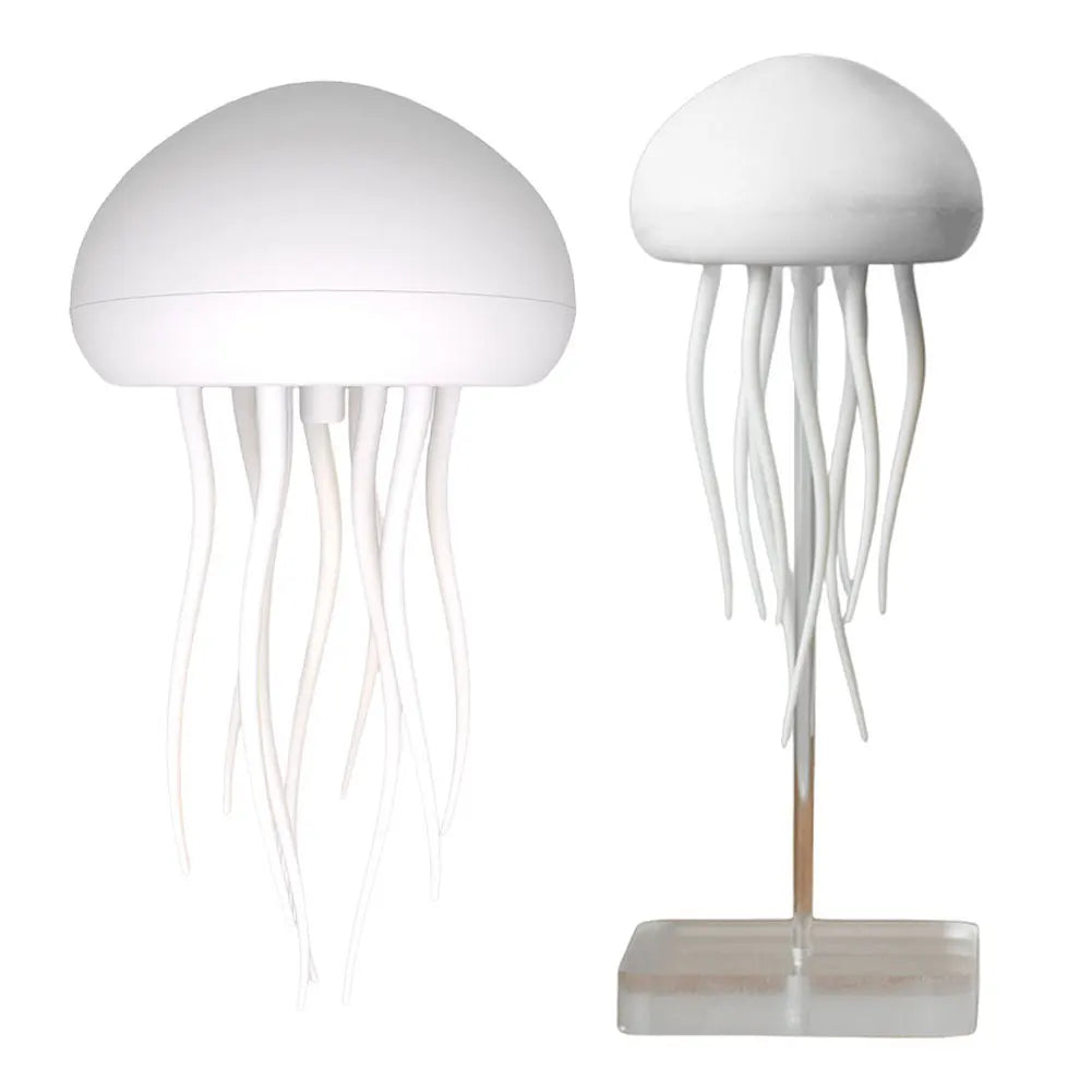 Lampka Nocna LED w Kształcie Meduzy - Sterowanie Głosowe, Ładowanie USB-C, Gradient RGB, Dekoracja Świąteczna, Prezent dla Dzieci 🎁