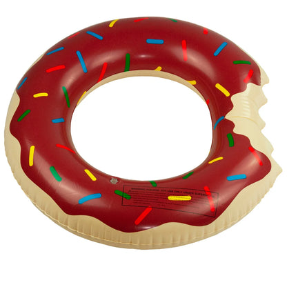 Nadmuchiwane Koło do Pływania Donut - Brązowy Pączek Plażowy