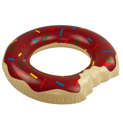 Nadmuchiwane Koło do Pływania Donut - Brązowy Pączek Plażowy