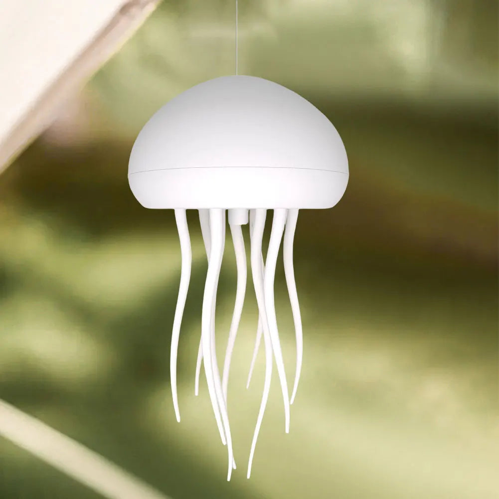 Lampka Nocna LED w Kształcie Meduzy - Sterowanie Głosowe, Ładowanie USB-C, Gradient RGB, Dekoracja Świąteczna, Prezent dla Dzieci 🎁