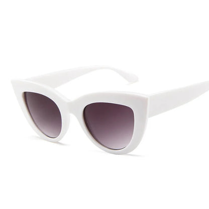 Vintage Cat Eye Okulary ️ - UV400, Lustrzane