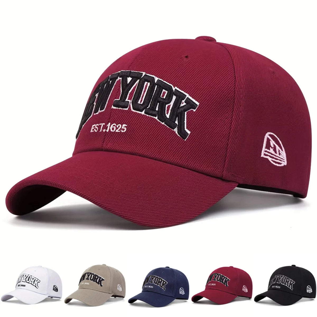 Unisexowa Czapka Baseballowa z Haftowanym Napisem NEWYORK