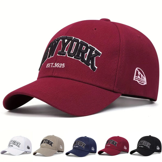 Unisexowa Czapka Baseballowa z Haftowanym Napisem NEWYORK
