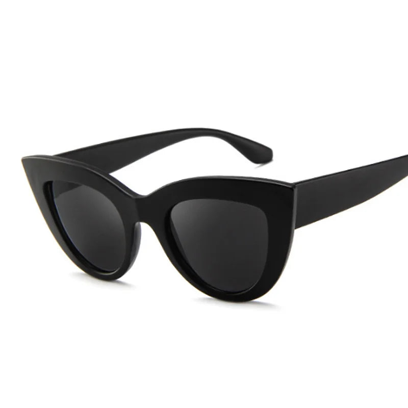 Vintage Cat Eye Okulary ️ - UV400, Lustrzane