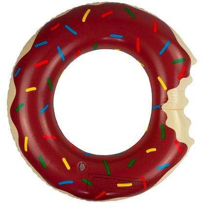Nadmuchiwane Koło do Pływania Donut - Brązowy Pączek Plażowy