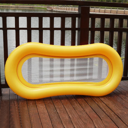 Składany Nadmuchiwany Materac Pływający PVC - Przenośny Materac Wodny z Pompką do Basenu, na Plażę i Letnie Party