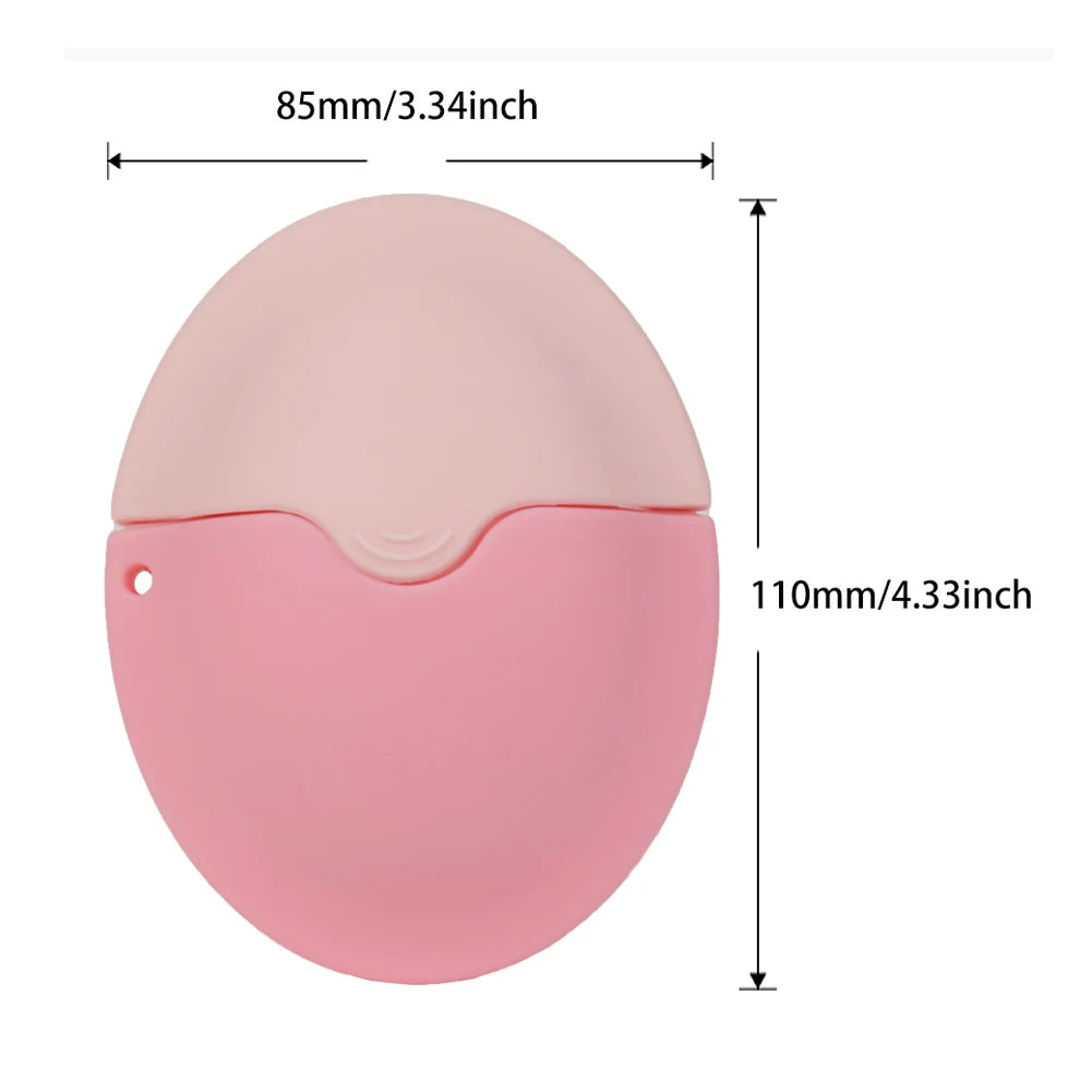 Silikonowy Aplikator do Kremu z Filtrem SPF z Wbudowanym Pojemnikiem - Roll-on z Gąbką, Wielorazowy, Przenośny