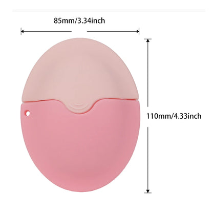 Silikonowy Aplikator do Kremu z Filtrem SPF z Wbudowanym Pojemnikiem - Roll-on z Gąbką, Wielorazowy, Przenośny